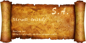 Strudl Anikó névjegykártya